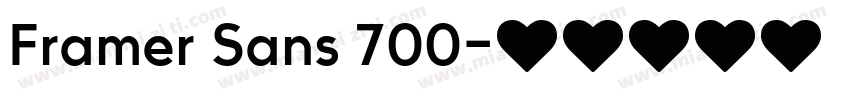 Framer Sans 700字体转换